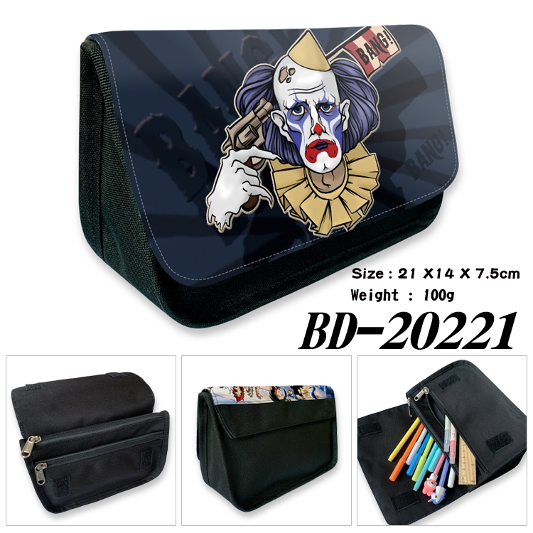 Anime double layer  canvas pencil bag wallet 21X14X7.5CM 100G