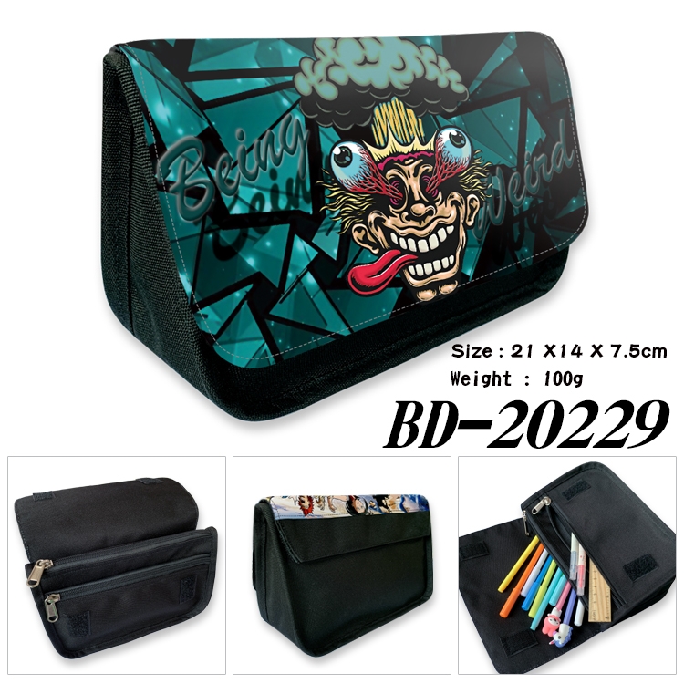 Anime double layer  canvas pencil bag wallet 21X14X7.5CM 100G