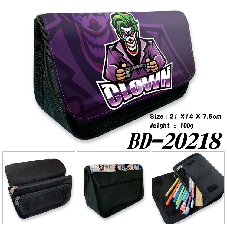 Anime double layer  canvas pencil bag wallet 21X14X7.5CM 100G