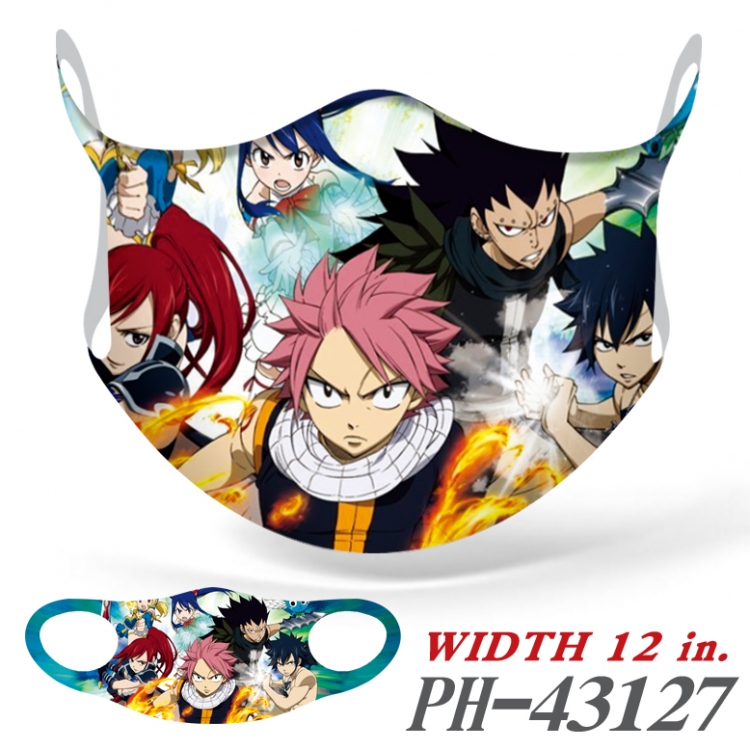 Fairy tail  Anime Ice silk  seamless Mask   price for 5 pcs
