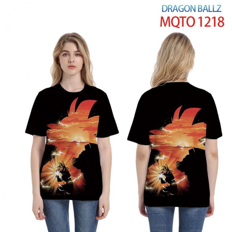 DRAGON BALL  Full color printing flower short sleeve T-shirt 2XS-4XL, 9 sizes  MQTO 1218