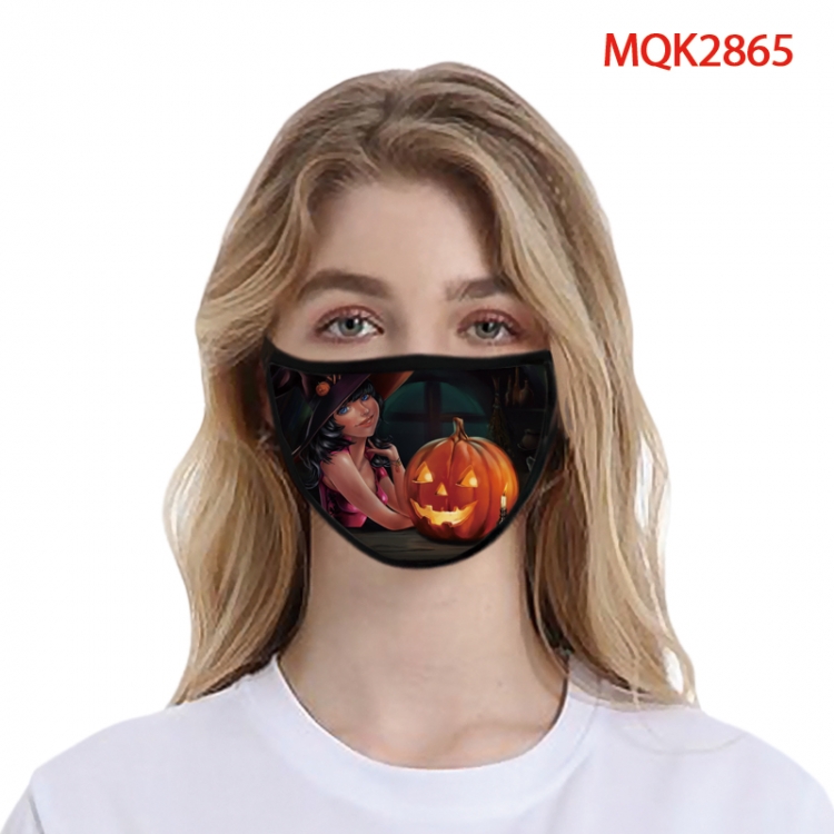 Halloween Color printing Space cotton Masks price for 5 pcs MQK2865