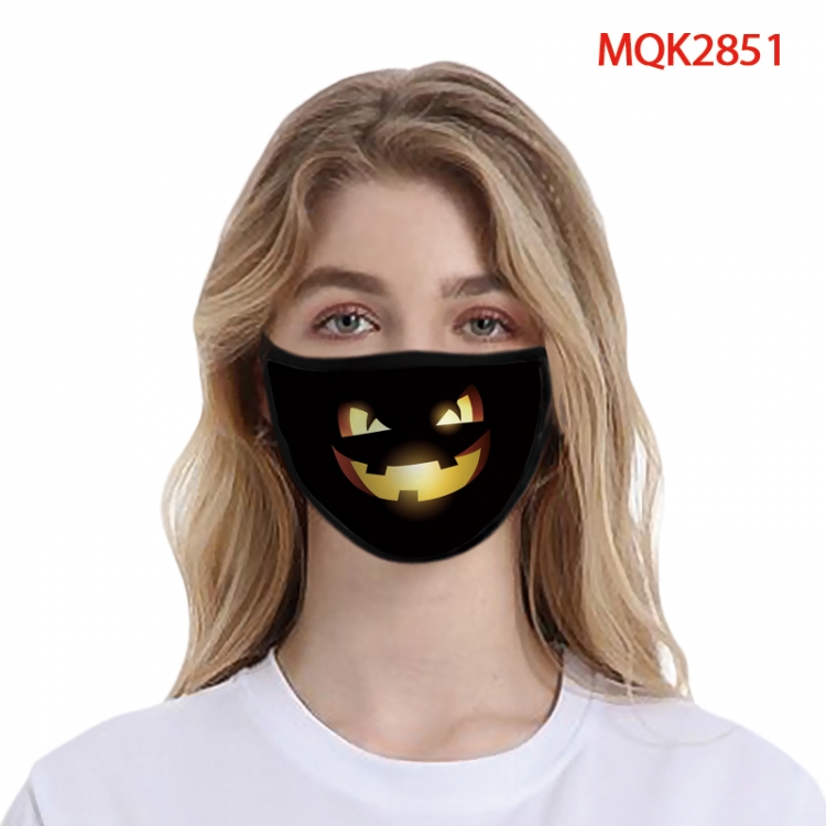 Halloween Color printing Space cotton Masks price for 5 pcs MQK2851