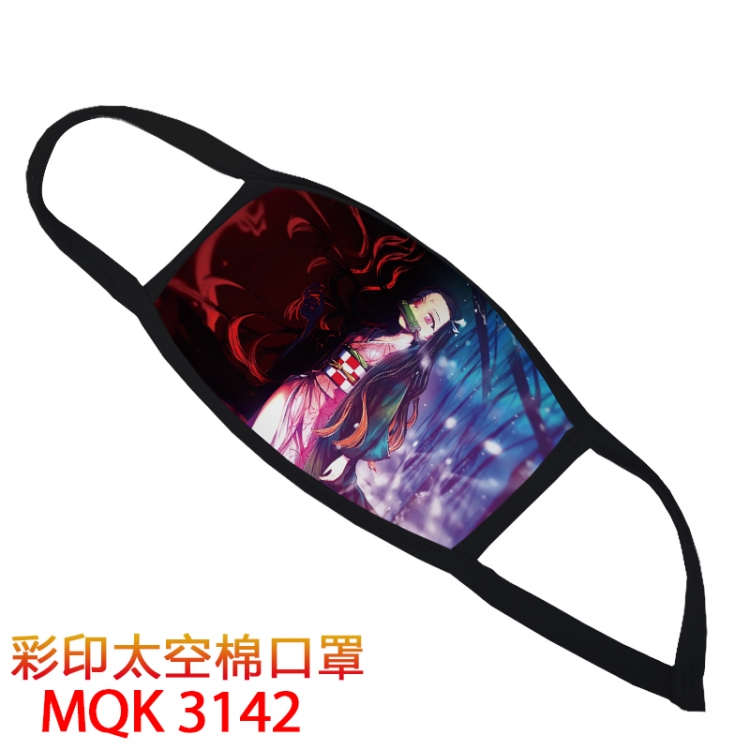 Demon Slayer Kimets Color printing Space cotton Masks price for 5 pcs MQK3142