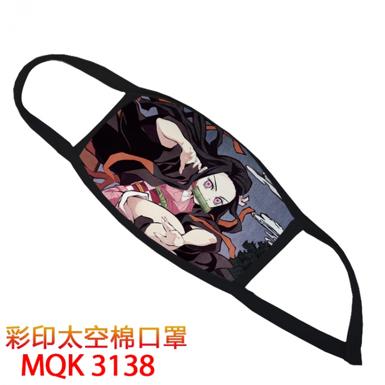 Demon Slayer Kimets Color printing Space cotton Masks price for 5 pcs MQK3138