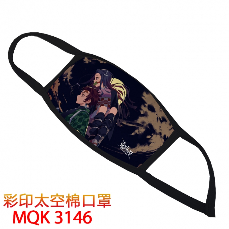 Demon Slayer Kimets Color printing Space cotton Masks price for 5 pcs MQK3146