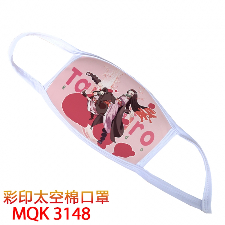 Demon Slayer Kimets Color printing Space cotton Masks price for 5 pcs MQK3148