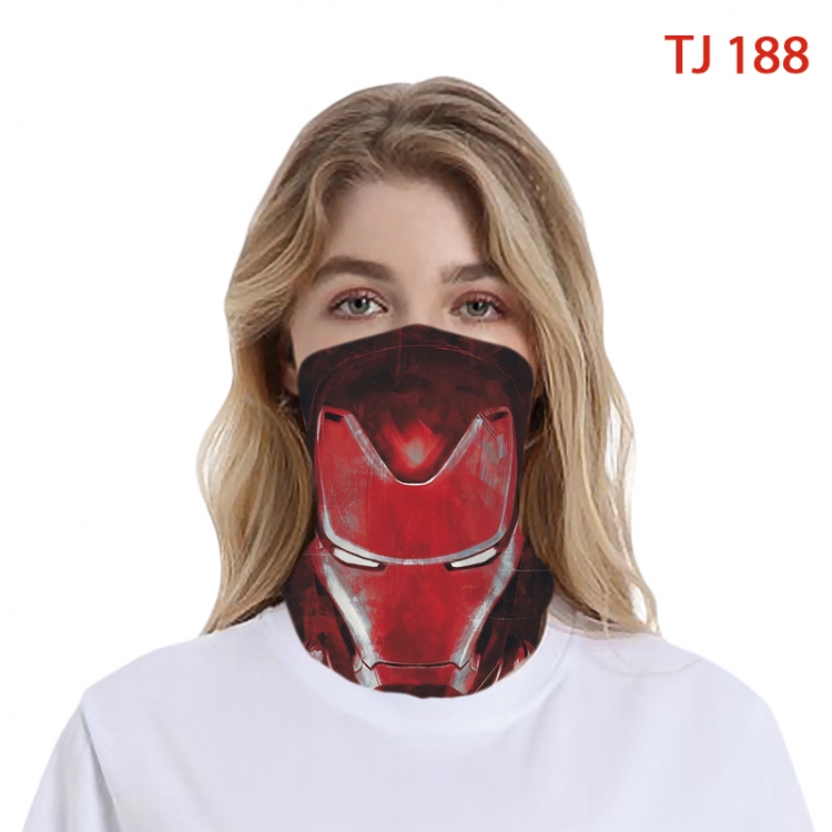 Iron Man Color printing magic turban scarf- TJ-188