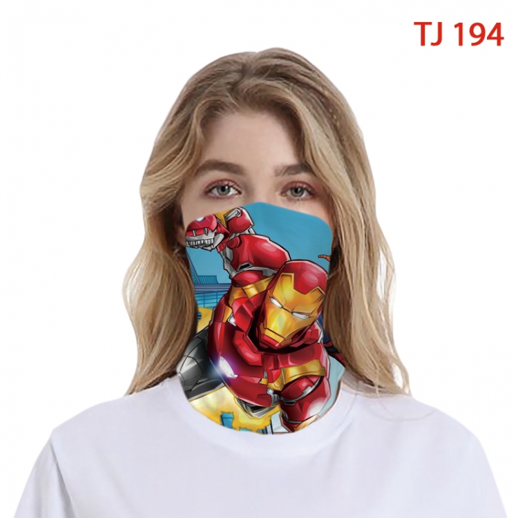 Iron Man Color printing magic turban scarf- TJ-194