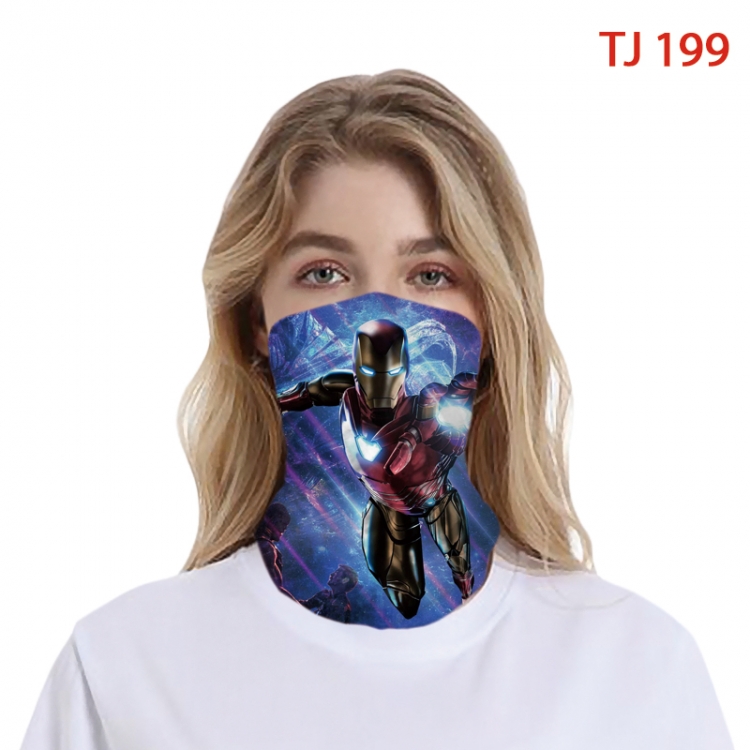 Iron Man Color printing magic turban scarf- TJ-199