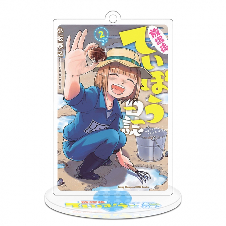 Houkago Teibou Nisshi Stand acrylic Keychain 8cm Style 3