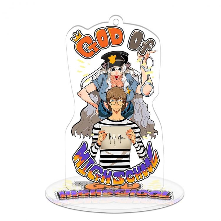 The God of High School Q version acrylic Stand Keychain style C 8CM