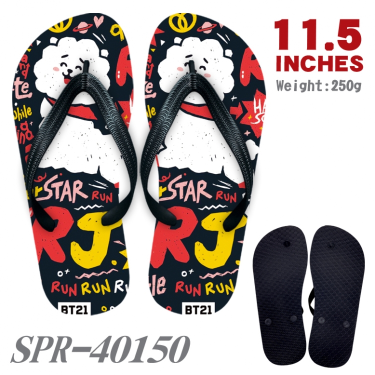 BTS Thickened rubber flip-flops slipper average size  SPR-40150A