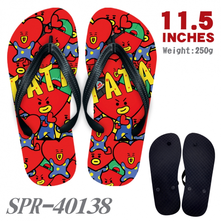 BTS Thickened rubber flip-flops slipper average size SPR-40138A