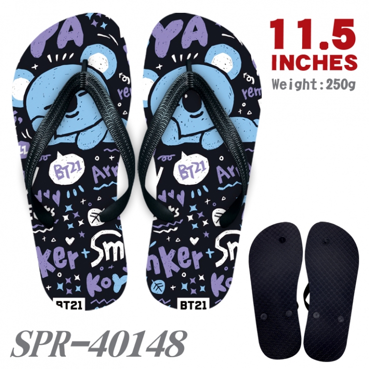 BTS Thickened rubber flip-flops slipper average size  SPR-40148A
