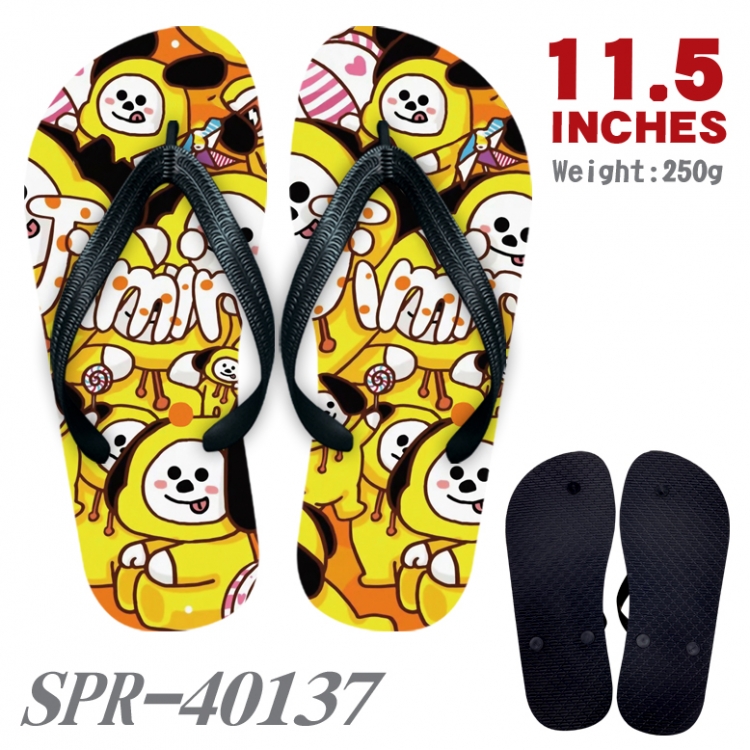 BTS Thickened rubber flip-flops slipper average size SPR-40137A