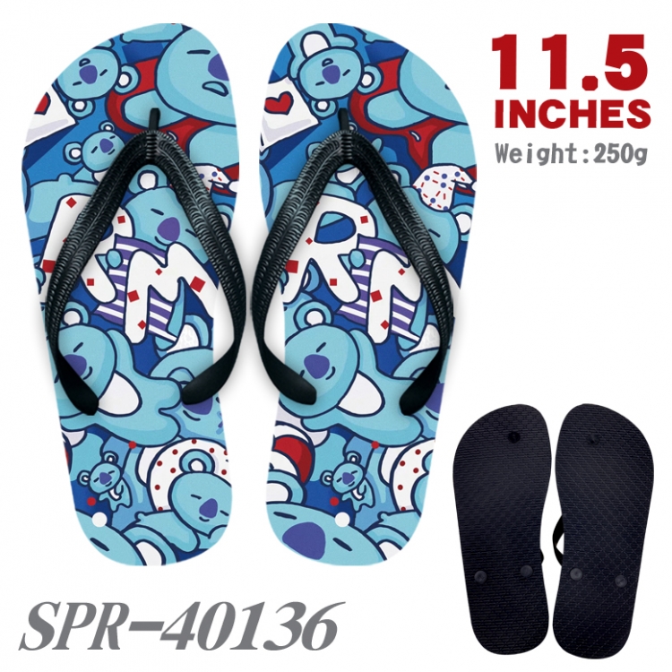BTS Thickened rubber flip-flops slipper average size  SPR-40136A