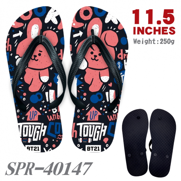 BTS Thickened rubber flip-flops slipper average size SPR-40147A