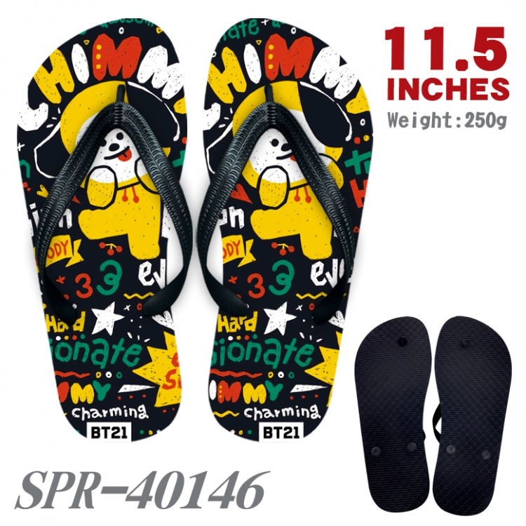 BTS Thickened rubber flip-flops slipper average size SPR-40146A