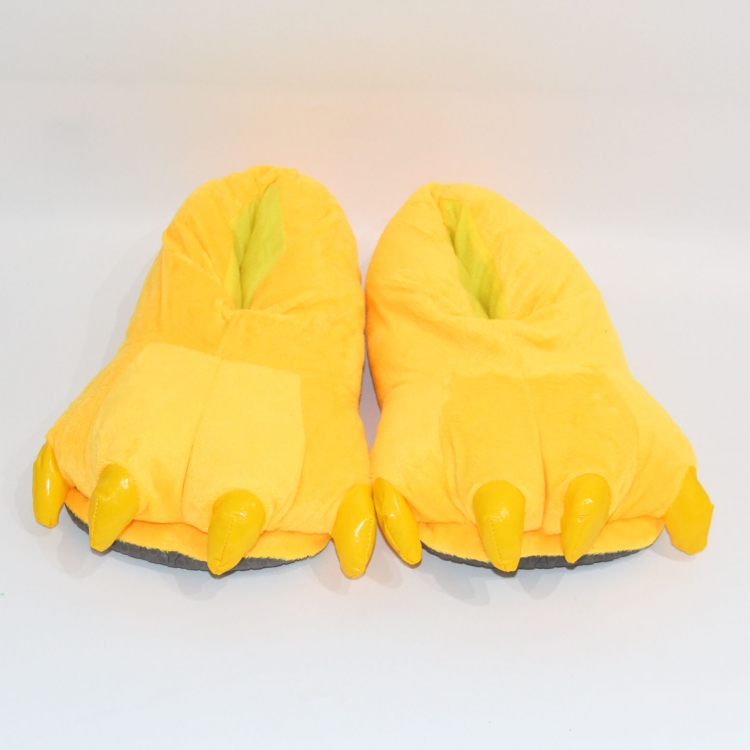 Yellow claws Plush slippers 28CM