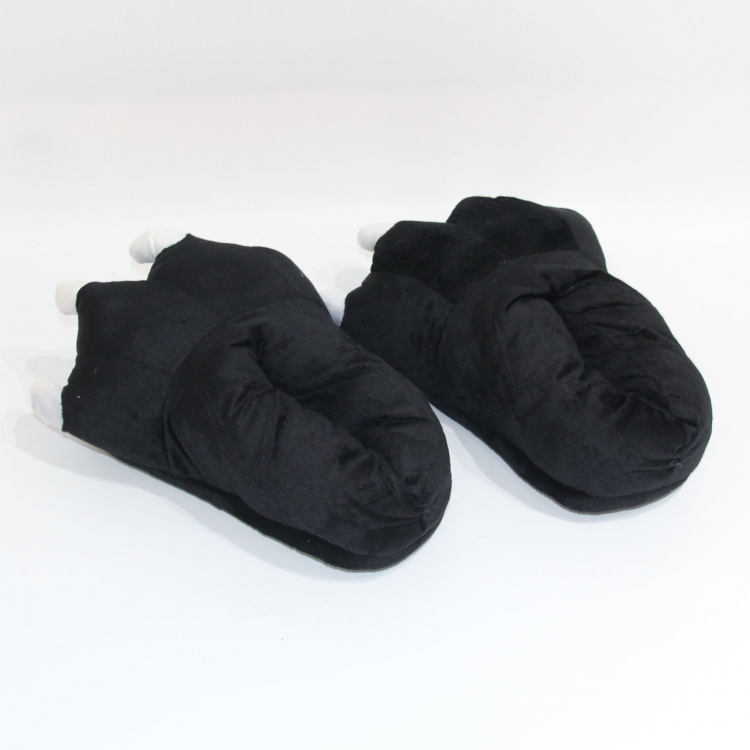 Black claws Plush slippers 28CM