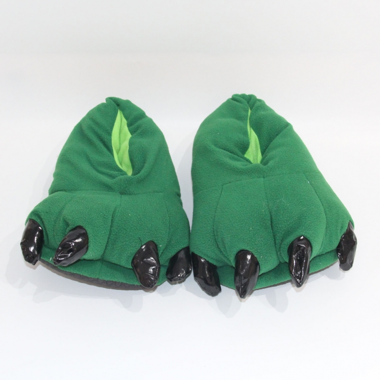 Green claws  Plush slippers 28CM