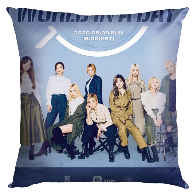 Twice World in A Day Double-sided full color pillow cushion 45X45CM TW-73 NO FILLING