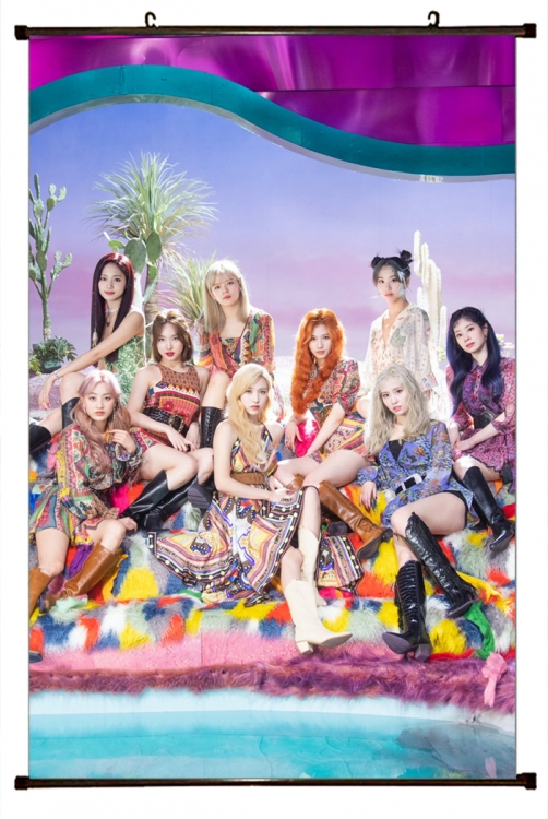 Twice star Plastic pole cloth painting Wall Scroll 60X90CM TW-125 NO FILLING