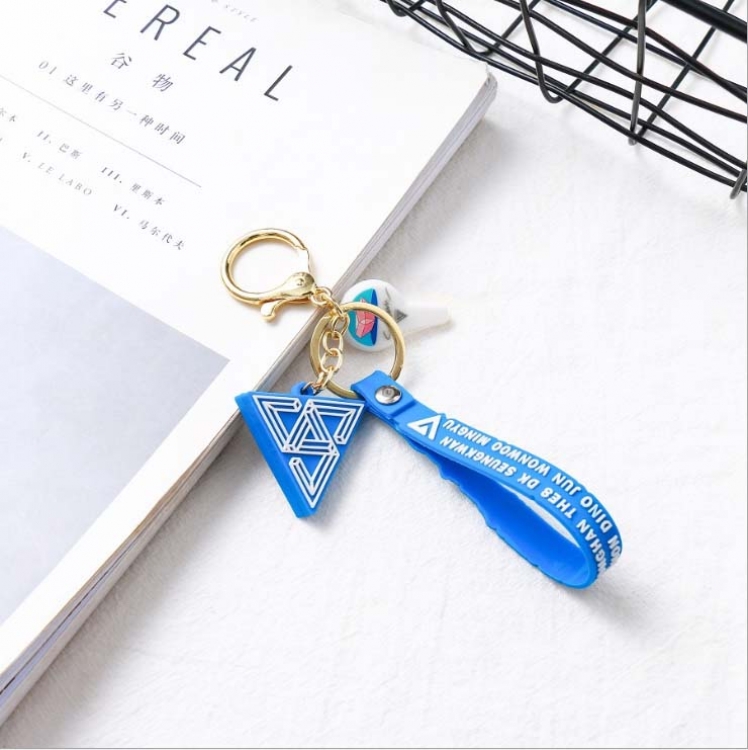 SEVENTEEN Three-dimensional soft rubber Key Chain Pendant price for 2 pcs