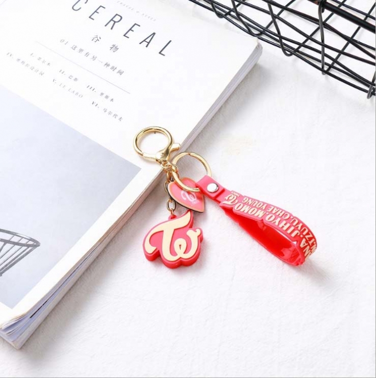 TWICE Three-dimensional soft rubber Key Chain Pendant price for 2 pcs