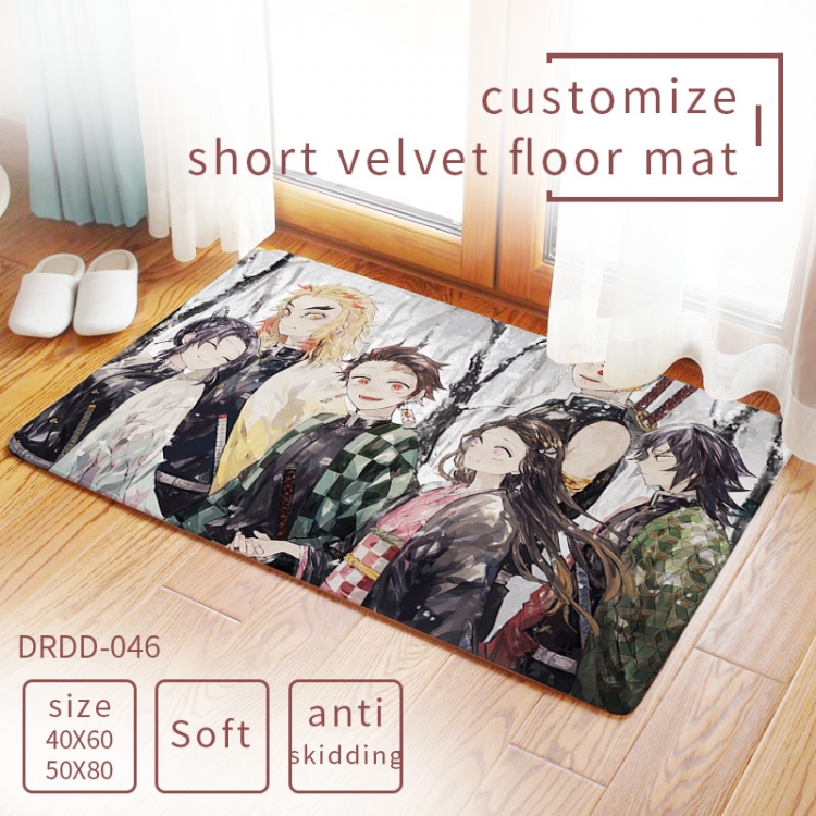 Demon Slayer Kimets Carpet rug Mats Floor mat  50×80cm DRDD046