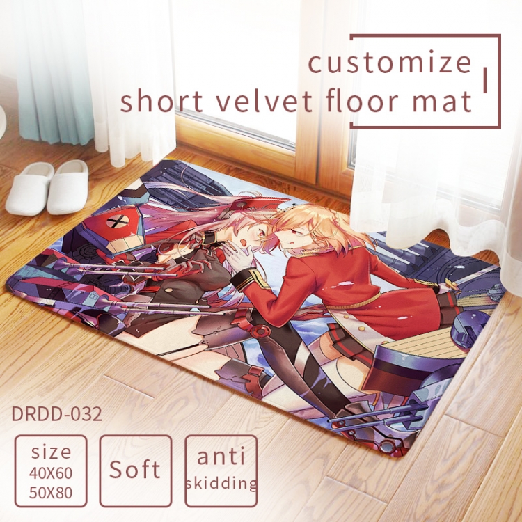 Azur Lane Carpet rug Mats Floor mat  50×80cm DRDD032