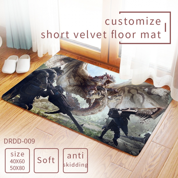 Monster Hunter Carpet rug Mats Floor mat  50×80cm DRDD009