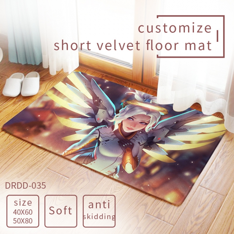 Overwatch Carpet rug Mats Floor mat  50×80cm DRDD035