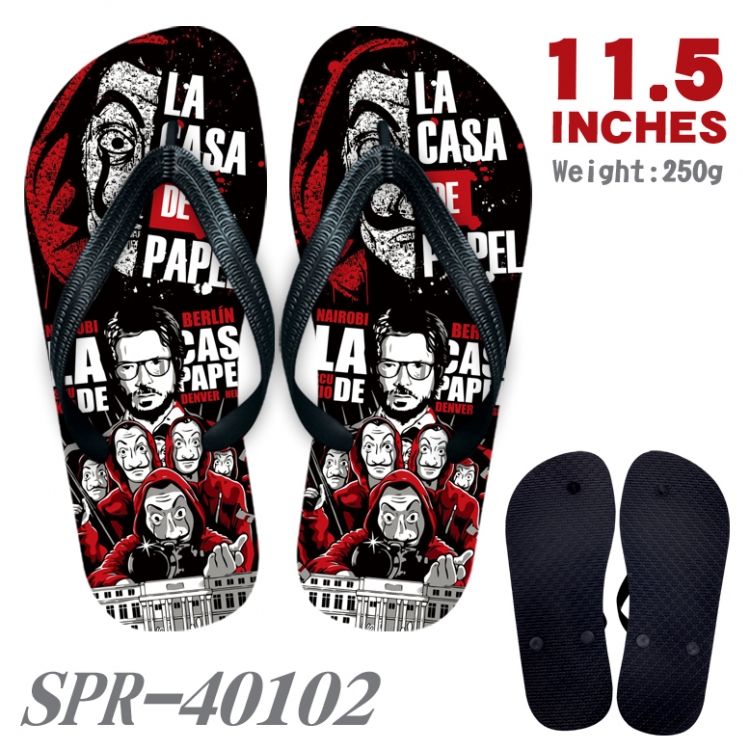 Money Heist Android Thickened rubber flip-flops slipper average size SPR-40102A