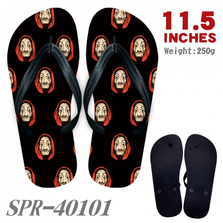 Money Heist Android Thickened rubber flip-flops slipper average size SPR-40101A