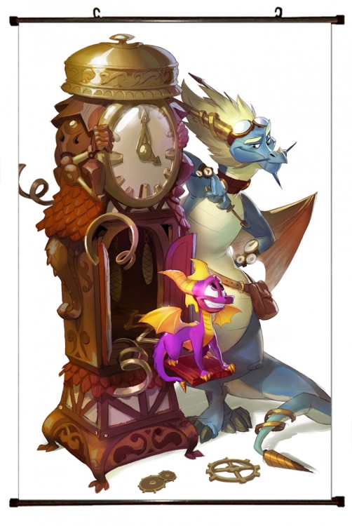 Spyro the Dragon Plastic pole cloth painting Wall Scroll 60X90CM SP-2 NO FILLING