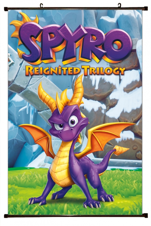 Spyro the Dragon Plastic pole cloth painting Wall Scroll 60X90CM  SP-35 NO FILLING