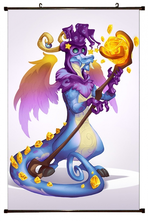 Spyro the Dragon Plastic pole cloth painting Wall Scroll 60X90CM SP-27 NO FILLING