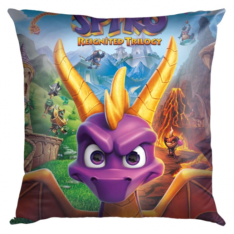 Spyro the Dragon Double-sided full color pillow cushion 45X45CM SP-28 NO FILLING