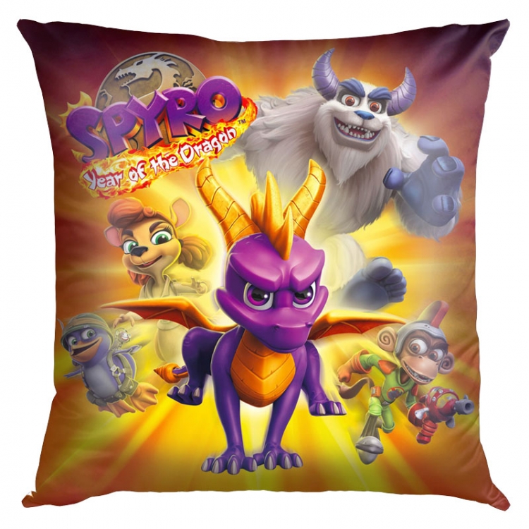 Spyro the Dragon Double-sided full color pillow cushion 45X45CM SP-43 NO FILLING