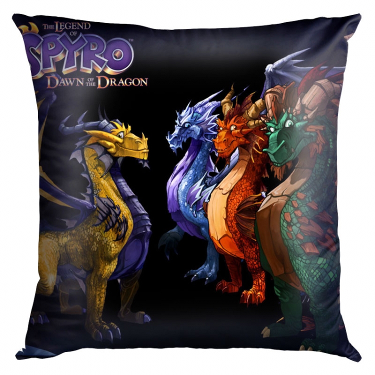 Spyro the Dragon Double-sided full color pillow cushion 45X45CM SP-23 NO FILLING