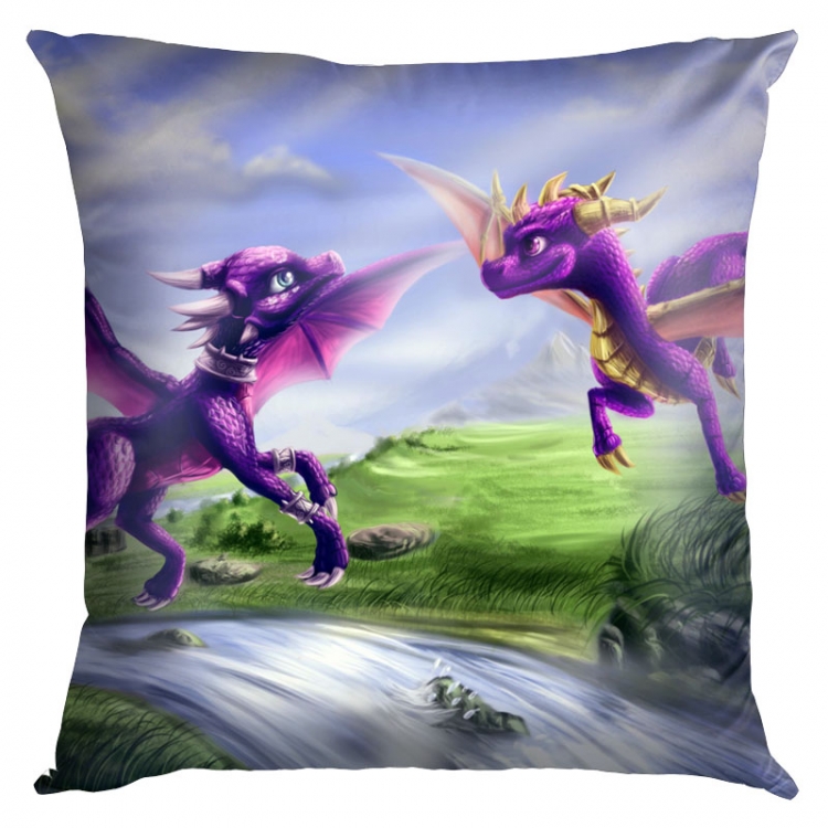 Spyro the Dragon Double-sided full color pillow cushion 45X45CM SP-31 NO FILLING