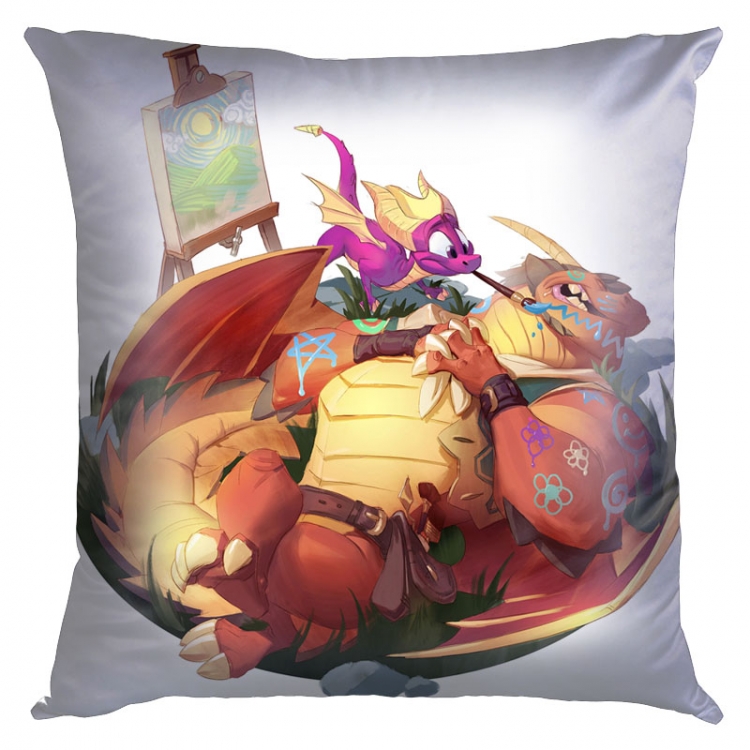 Spyro the Dragon Double-sided full color pillow cushion 45X45CM  SP-4 NO FILLING