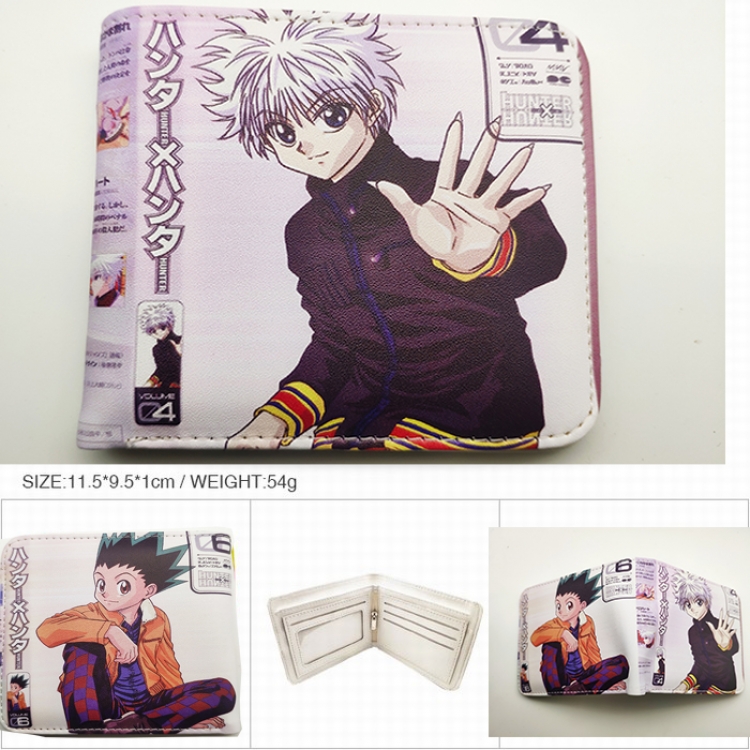 HUNTER×HUNTER Anime color picture two fold  Short wallet 11X9.5CM 60G HK-654