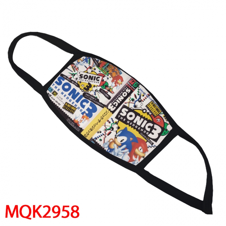 Sonic the Hedgehog Color printing Space cotton Masks price for 5 pcs MQK 2958