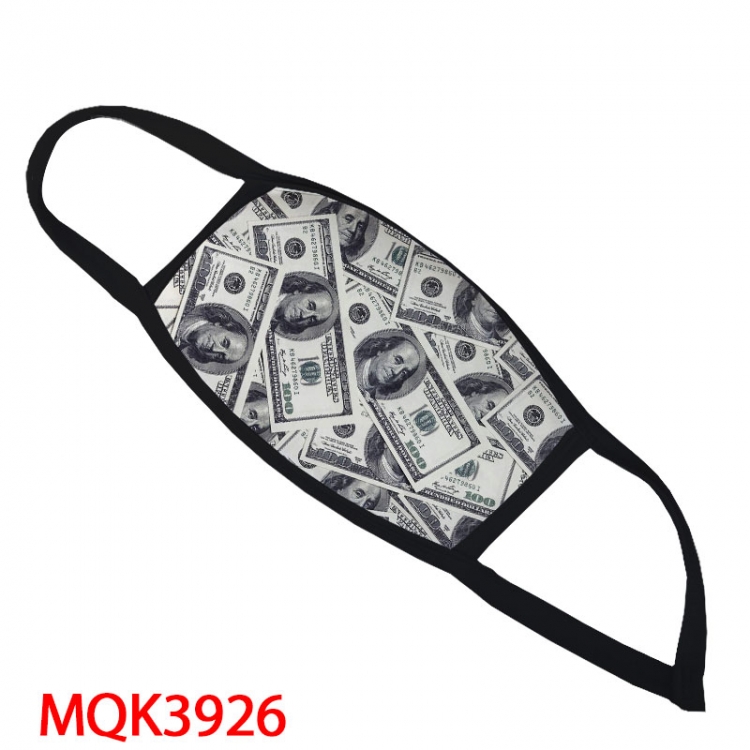 United States Dollar Color printing Space cotton Masks price for 5 pcs MQK3926