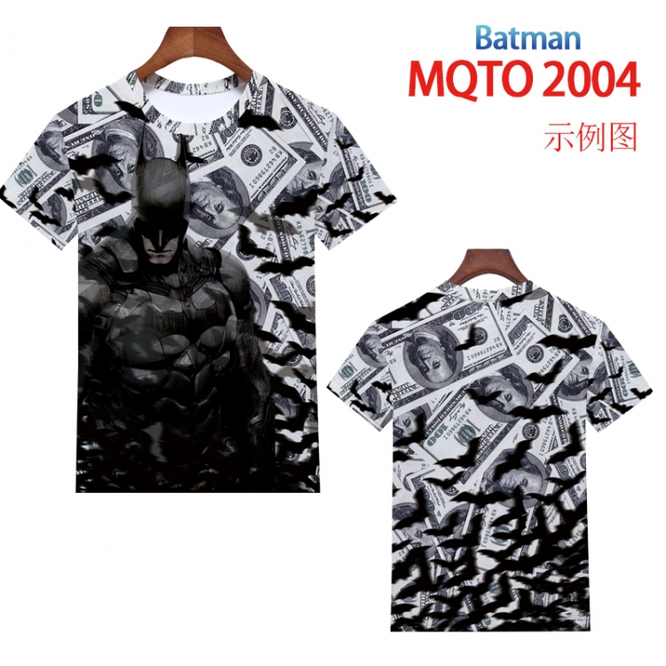 Batman Full color printing flower short sleeve T-shirt 2XS-4XL, 9 sizes MQTO2004