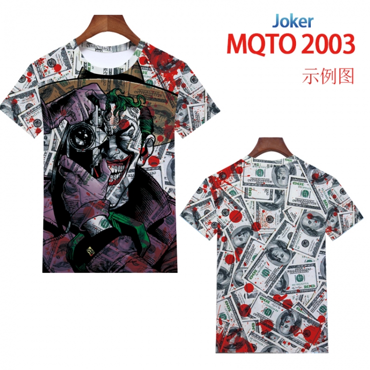 One Piece Full color printing flower short sleeve T-shirt 2XS-4XL, 9 sizes MQTO2003