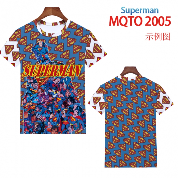 Super Hero Full color printing flower short sleeve T-shirt 2XS-4XL, 9 sizes MQTO2005